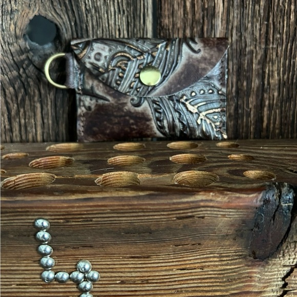 Brown Leather Card Holder - Picture 1 of 1